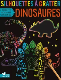 Silhouettes à gratter - Dinosaures