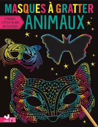 Masques à gratter - Animaux