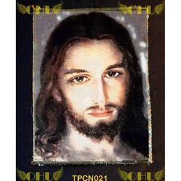 Tapisserie du visage du Christ Miséricordieux