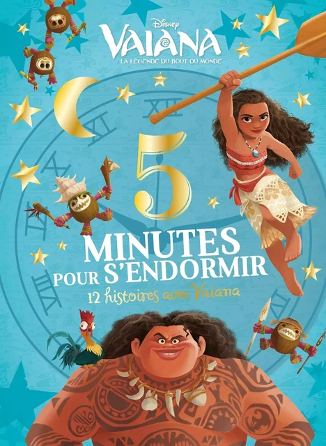 VAIANA - 5 Minutes pour s'endormir - 12 Histoires avec Vaiana - Disney Princesses -  Collectif - DISNEY HACHETTE