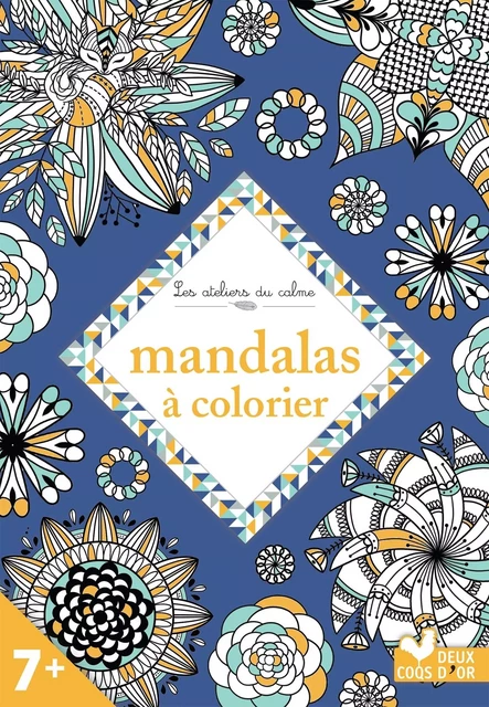 Mandala à colorier -  - DEUX COQS D OR