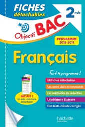 Objectif BAC Fiches détachables Français 2nde