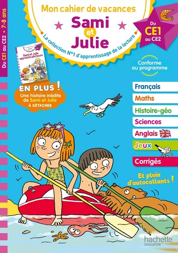 Sami et Julie - Du CE1 au CE2 - Cahier de vacances 2024 - Stéphanie Neumayer, Philippe Razet, Alexia Maynart - HACHETTE EDUC