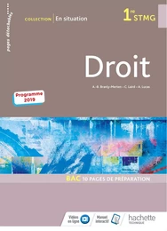 En situation Droit 1re STMG - Livre élève - Éd. 2019