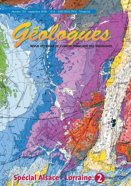 Spécial Alsace-Lorraine 2 -  Collectif - SOCIETE GEOLOGI