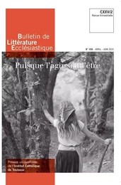 Bulletin de Littérature Ecclésiastique n°498 CXXV/2 (avril-juin 2024)