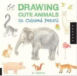 Drawing Cute animals in colored pencil /anglais