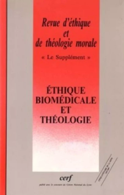 REVUE D'ÉTHIQUE ET DE THÉOLOGIE MORALE 202 -  Collectif - CERF