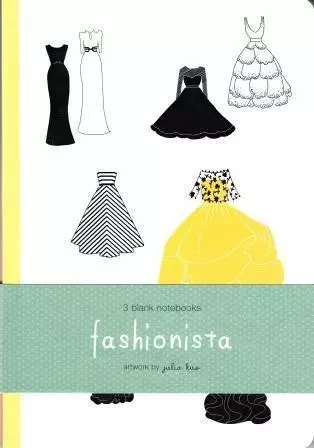 Fashionista Blank Notebooks Diary - Artwork by Julia Kuo /anglais -  KUO JULIA - ROCKPORT