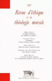 REVUE D'ETHIQUE ET DE THEOLOGIE MORALE NUMERO 247