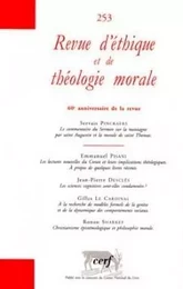 REVUE D'ÉTHIQUE ET DE THÉOLOGIE MORALE 253