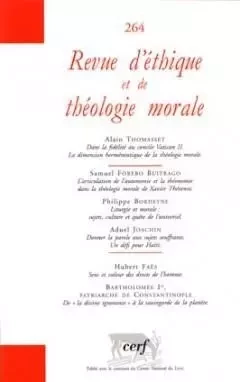 REVUE D'ETHIQUE ET DE THEOLOGIE MORALE NUMERO 264 -  COLLECTIF RETM - CERF