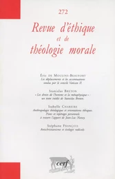 REVUE D'ÉTHIQUE ET DE THÉOLOGIE MORALE 272