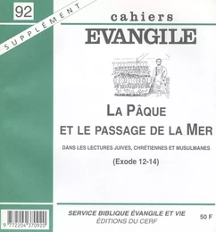 LA SCE-92 PÂQUE ET LE PASSAGE DE LA MER (EXODE 12-14)