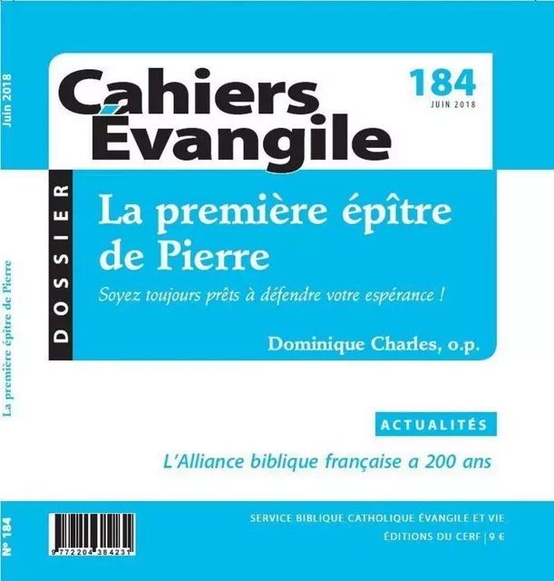 CE-184 LA PREMIÈRE ÉPÎTRE DE PIERRE -  - CERF