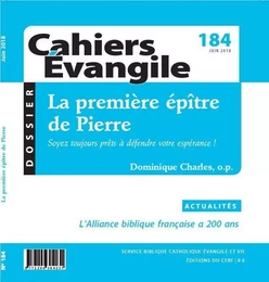 CE-184 LA PREMIÈRE ÉPÎTRE DE PIERRE