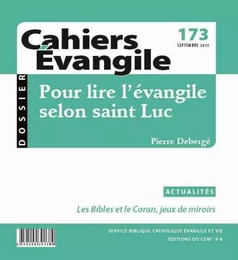 CAHIERS EVANGILE - NUMERO 05 POUR LIRE L'EVANGILESELON SAINT LUC