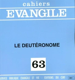 CE-63. LE DEUTÉRONOME