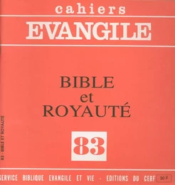 CE-83. Bible et royauté