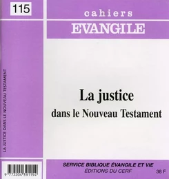 CE-115. La justice dans le Nouveau Testament