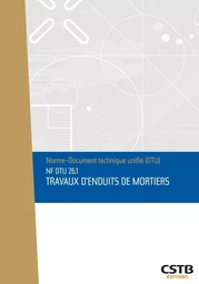 NF DTU 26.1 Travaux d'enduits de mortiers