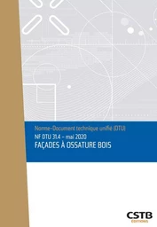 NF DTU 31.4 Façades à ossature bois - Mai 2020