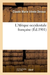 L'Afrique occidentale française