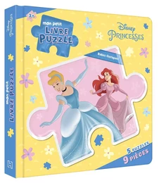 DISNEY PRINCESSES - Mon Petit Livre Puzzle - 5 Puzzles 9 Pièces - Robes féériques