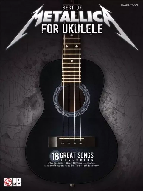 METALLICA : BEST OF METALLICA FOR UKULELE ARRANGEMENT STEVE GORENBERG - 18 GREAT SONGS -  STEVE GORENBERG - HAL LEONARD