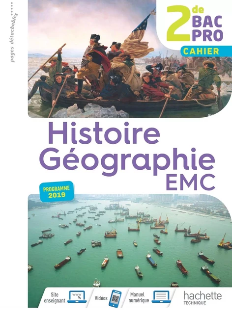 Histoire-Géographie-EMC 2de Bac Pro - Livre élève consommable - Éd. 2019 - Nicolas Brunel, Isabelle Fira, Nadine Mansard, Delphine Poques, Alain Prost - HACHETTE EDUC