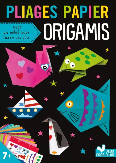 Pliages papier - Origamis -  Collectif - DEUX COQS D OR