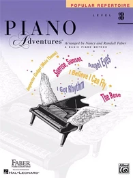 NANCY FABER : PIANO ADVENTURES FOR THE OLDER BEGINNER LEVEL 3B - POPULAR REPERTOIRE BOOK