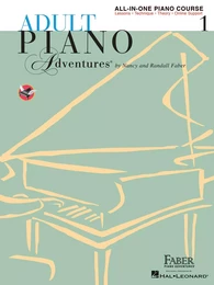 ADULT PIANO ADVENTURES ALL-IN-ONE LESSON BOOK 1 PIANO +ENREGISTREMENTS ONLINE