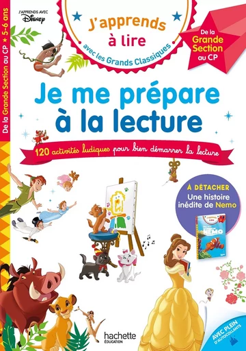 Disney - Je me prépare à la lecture avec les grands classiques Disney - Cahier de vacances 2024 - Isabelle Albertin - HACHETTE EDUC