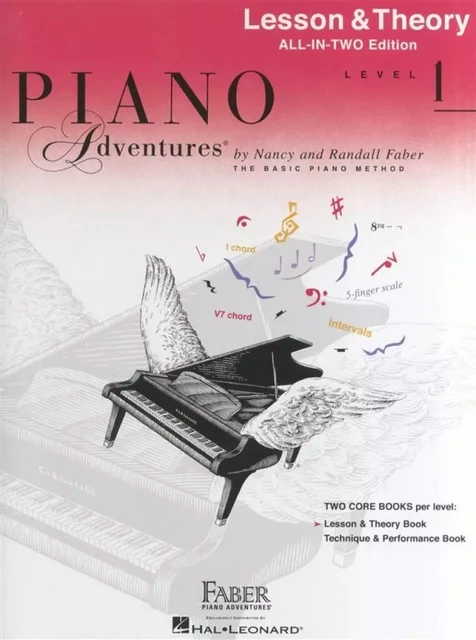 NANCY FABER :  PIANO ADVENTURES ALL-IN-TWO LEVEL 1 LESSON/THEORY -  NANCY FABER_RANDALL - HAL LEONARD