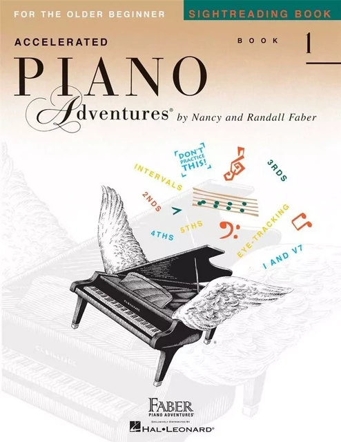 NANCY FABER : ACCELERATED PIANO ADVENTURES SIGHTREADING BOOK 1 -  NANCY FABER_RANDALL - HAL LEONARD