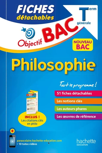 Objectif BAC Fiches détachables Philosophie Tle - Eric Marquer, Mikaël Garandeau - HACHETTE EDUC