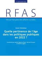 Quelle pertinence de l'âge dans les politiques publiques en 2022 ?