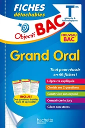 Objectif BAC Fiches Le Grand oral du BAC Tle