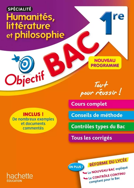 Objectif Bac - Spécialité Humanités, littérature et philosophie - 1re - Laurence Teper - HACHETTE EDUC