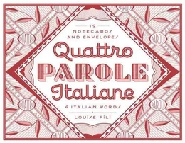 Quattro Parole Italiane Notecards /anglais