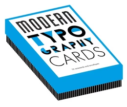 Modern Typography Notecards /anglais