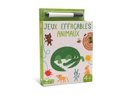 Jeux effaçables animaux avec feutre Velleda