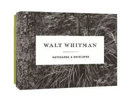 Walt Whitman Notecards /anglais