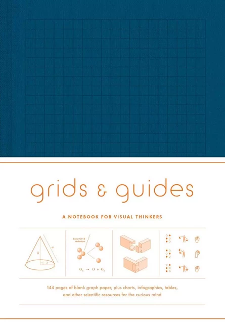 Grids & Guides (Navy) A Notebook for Visual Thinkers /anglais -  - PRINCETON ARCHI