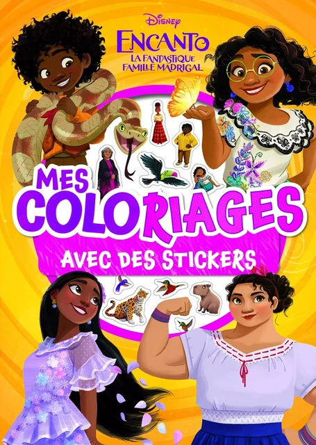 ENCANTO, LA FANTASTIQUE FAMILLE MADRIGAL - Mes Coloriages avec Stickers - Disney -  Collectif - DISNEY HACHETTE