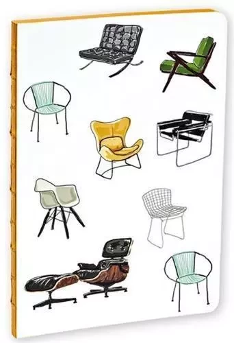 Mid-Century Modern Chairs A5 Notebook /anglais -  - TENEUES VERLAG