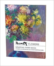 Flowers : Claude Monet Wrapping Paper Book /anglais