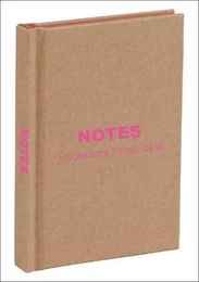 Kraft and Pink Mini Notebook /anglais