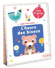 Mon livre bain - l'heure des bisous - avec un grelot